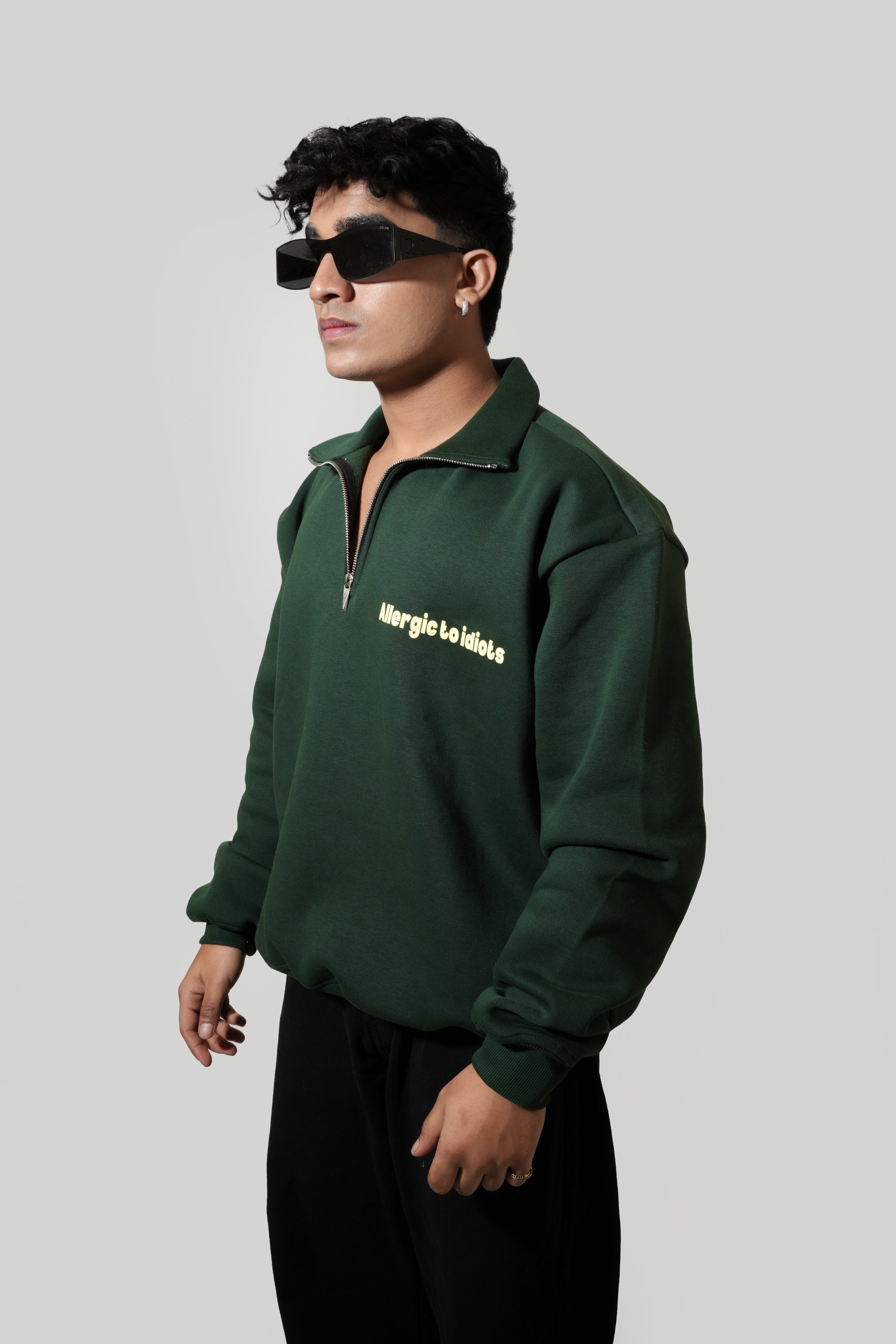 Half-Green Zipper