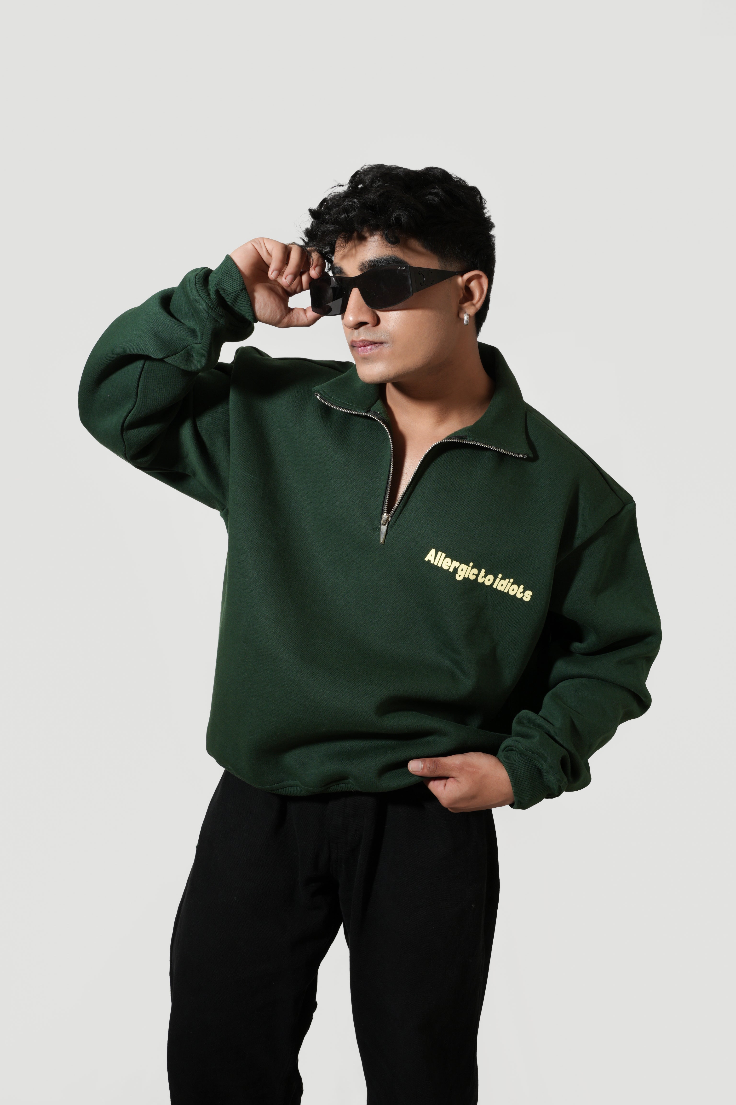 Half-Green Zipper