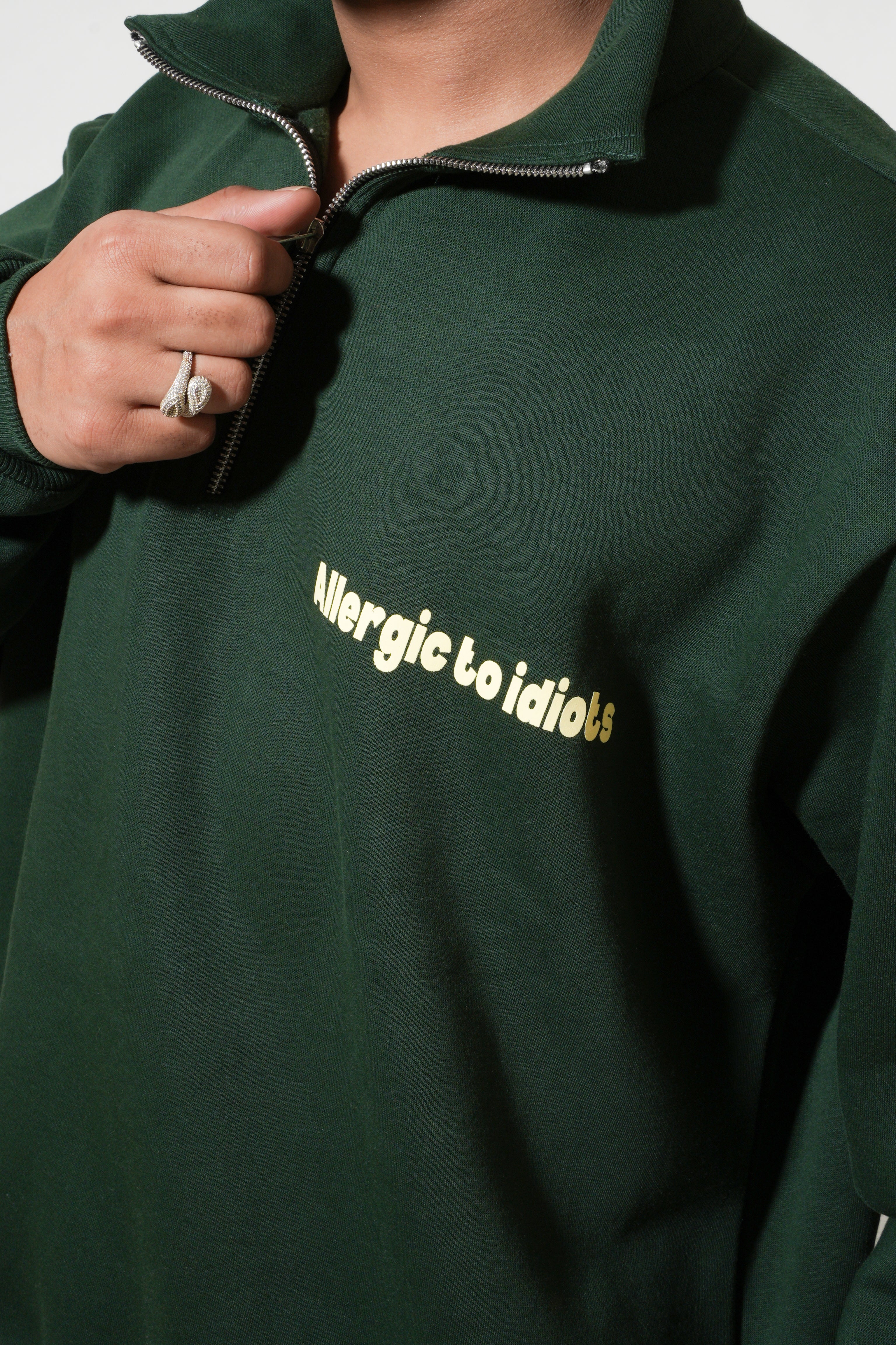 Half-Green Zipper