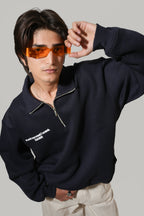 Blue Half-Zipper with "F* Normal I Want Magic