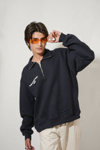 Blue Half-Zipper with "F* Normal I Want Magic