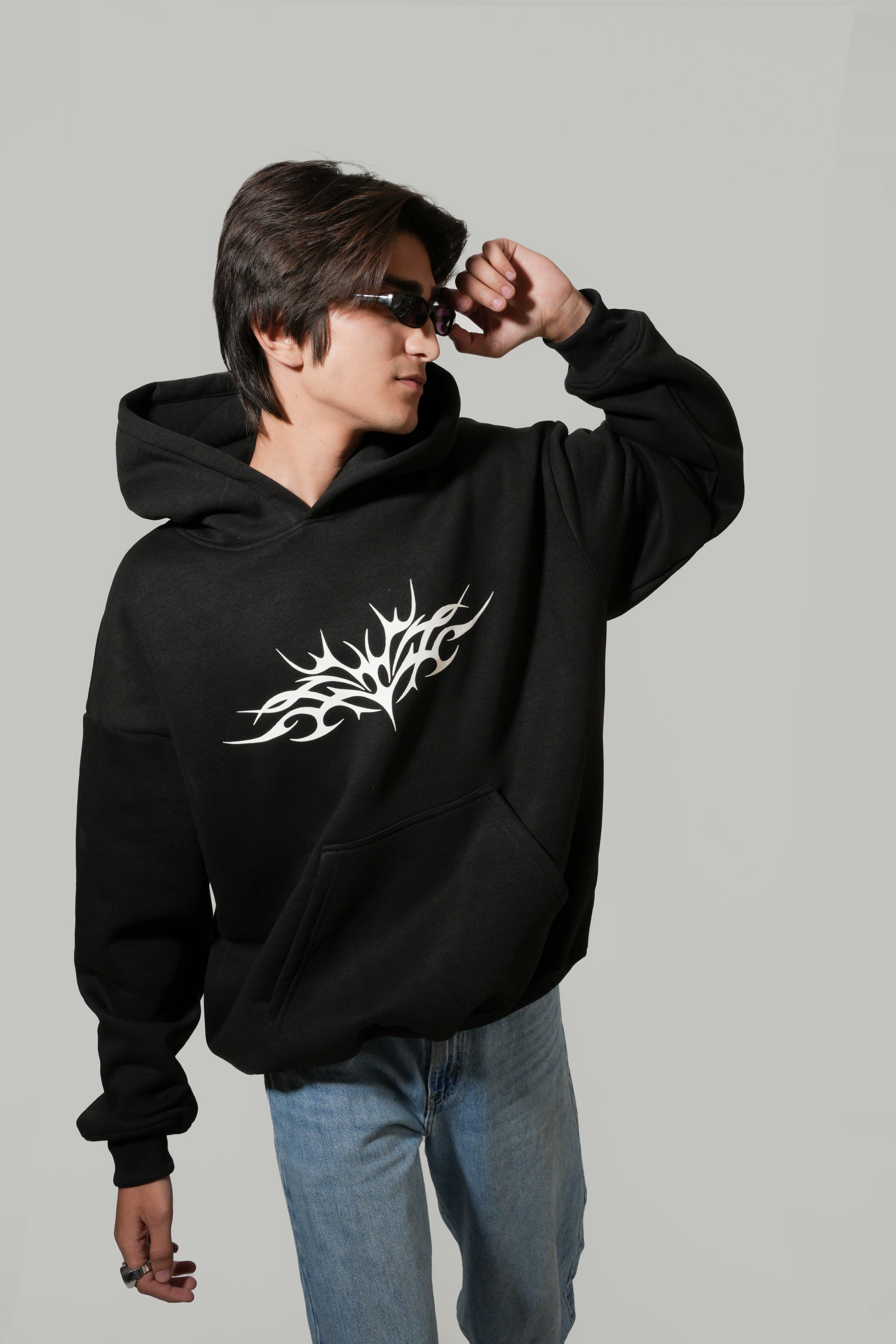 Oversized Black Hoodie