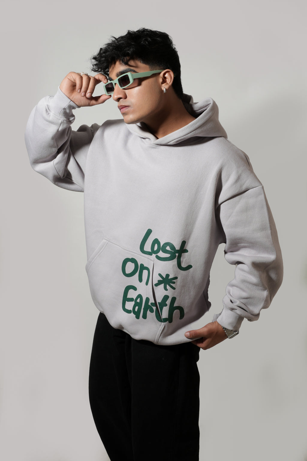 Grey Oversized Hoodie