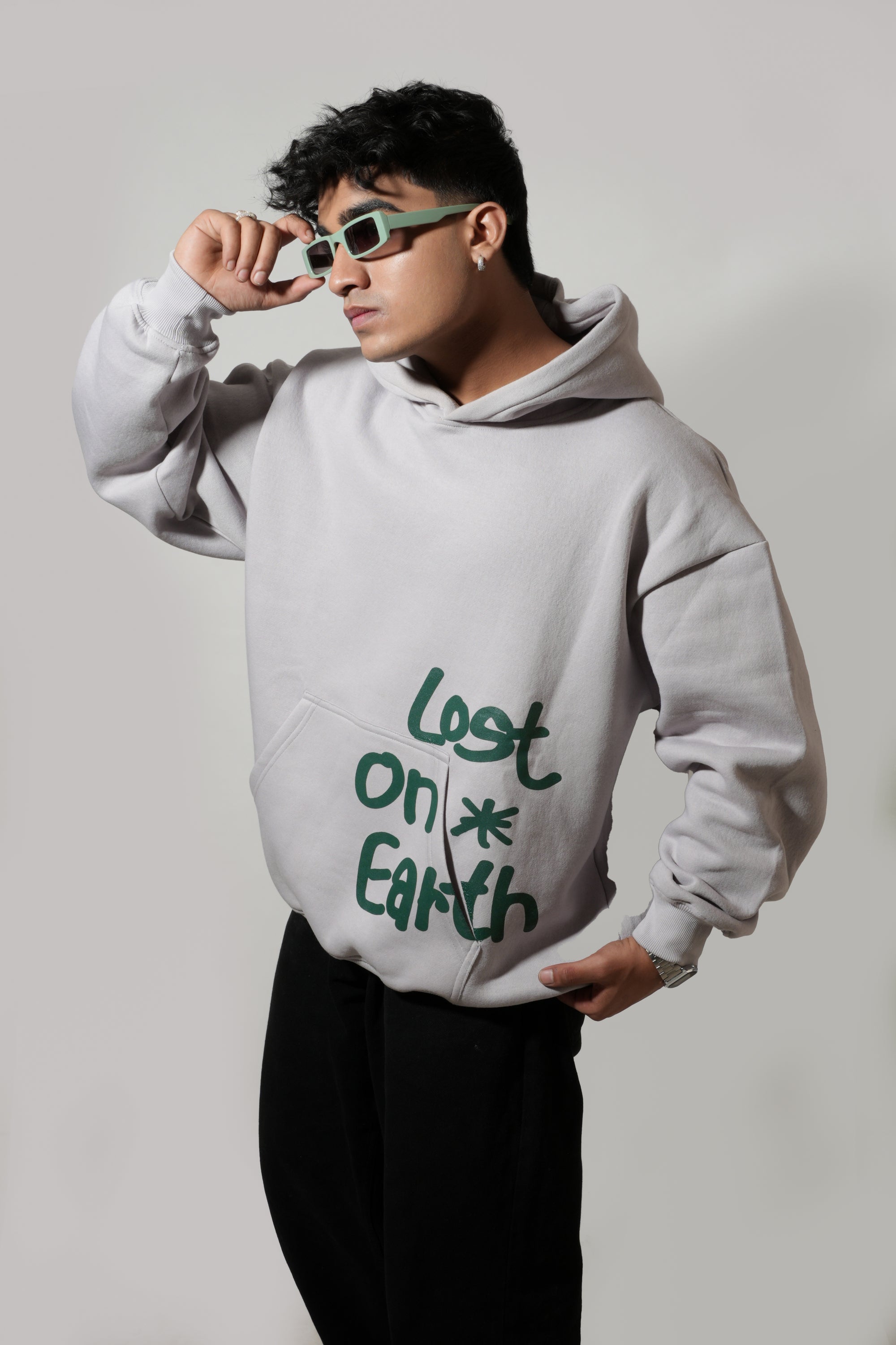 Grey Oversized Hoodie