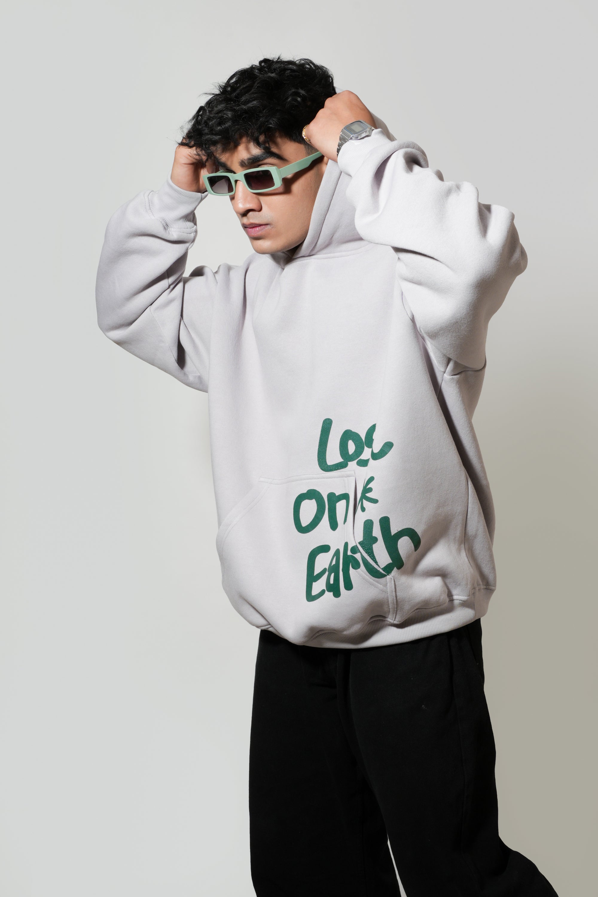 Grey Oversized Hoodie