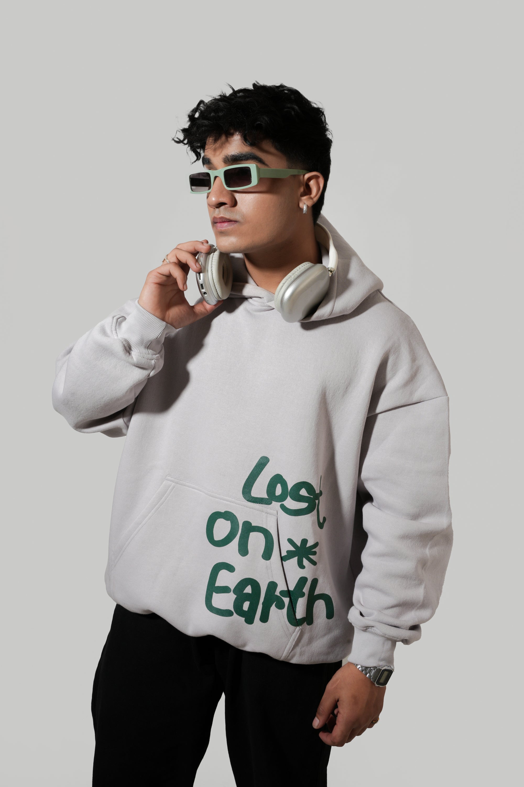 Grey Oversized Hoodie