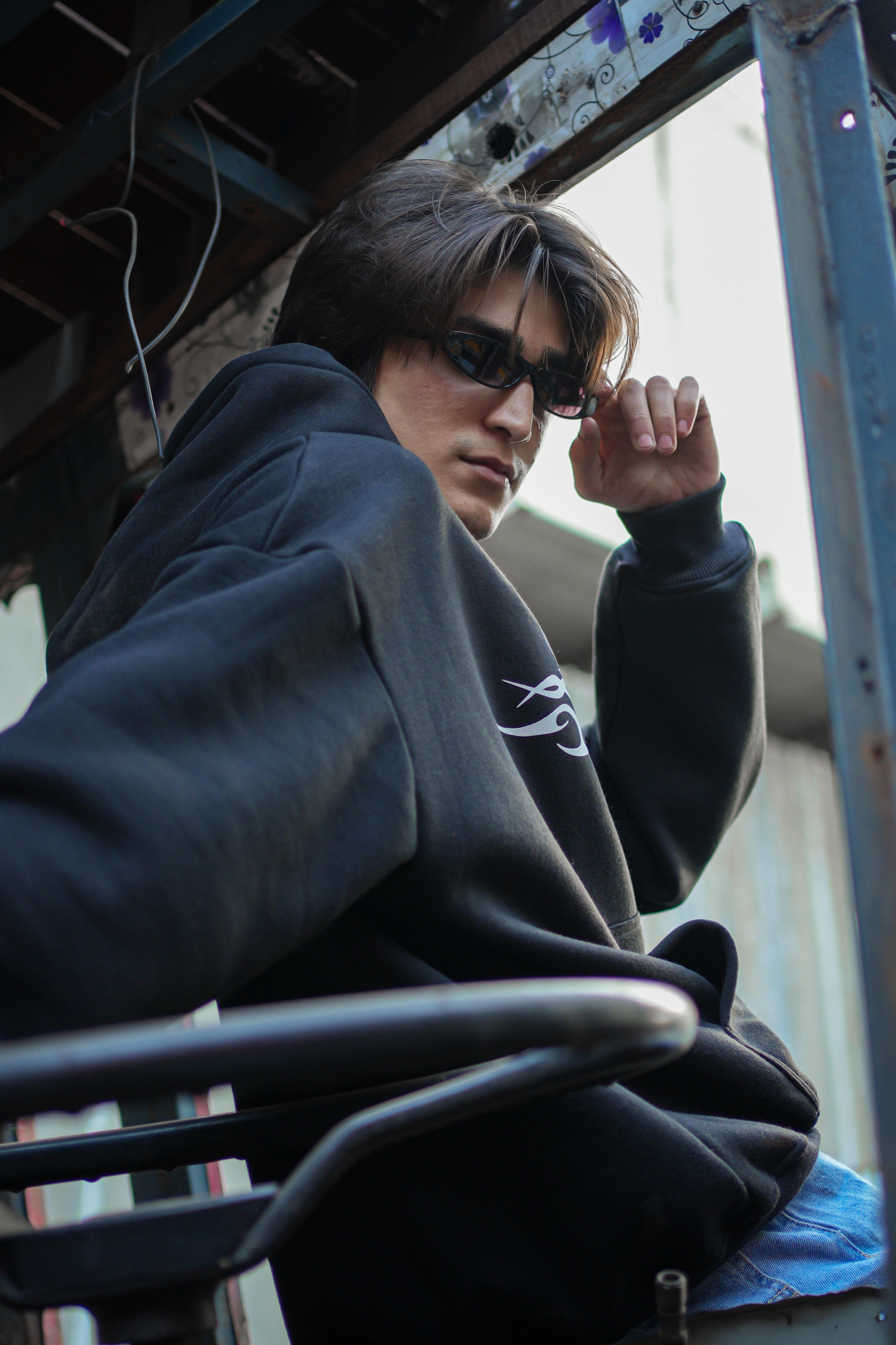 Oversized Black Hoodie