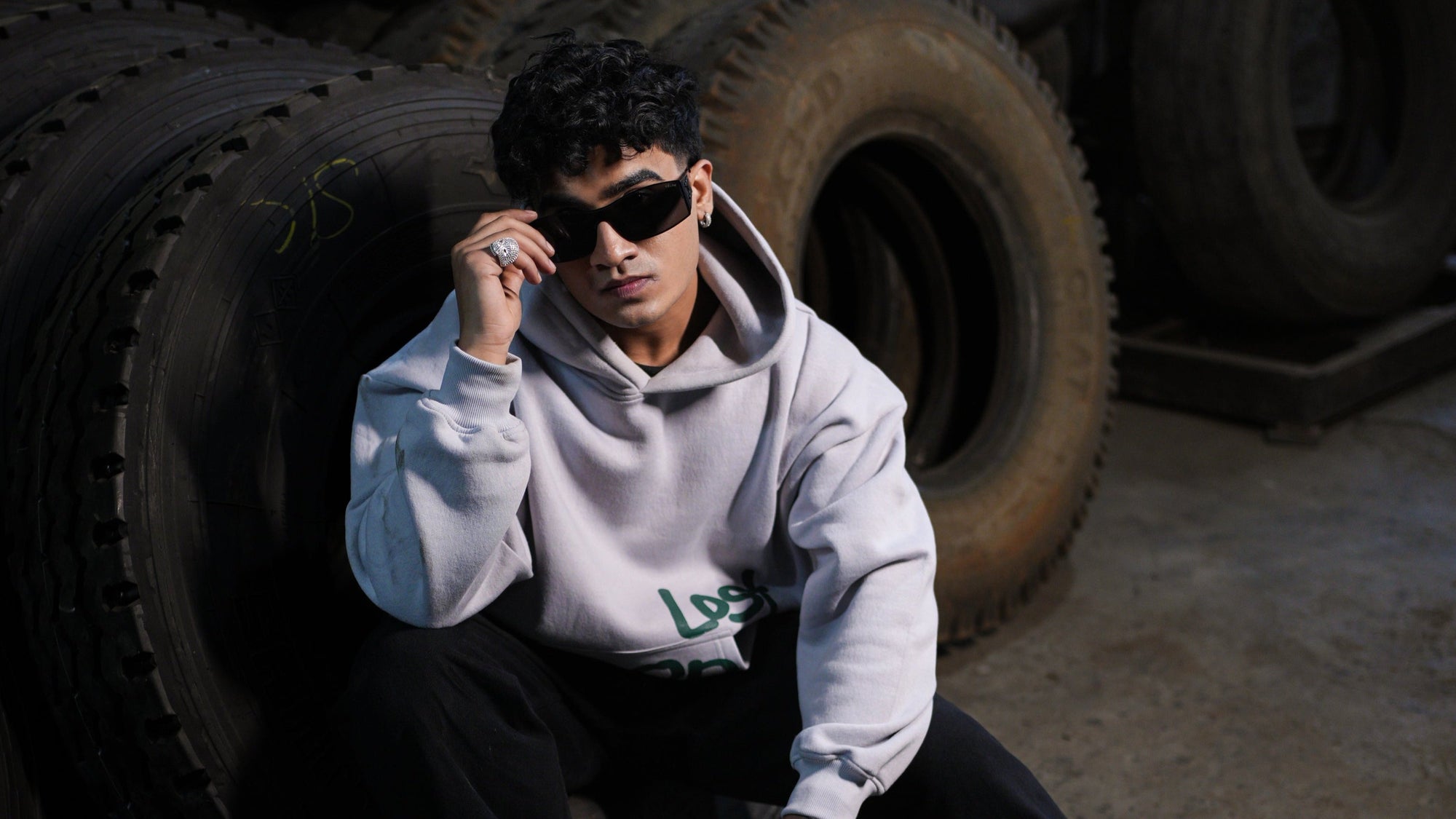 Grey Oversized Hoodie