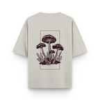 Beige Oversized Tee with Minimal Design