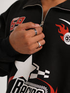 Unisex Half-Zipper Hoodie