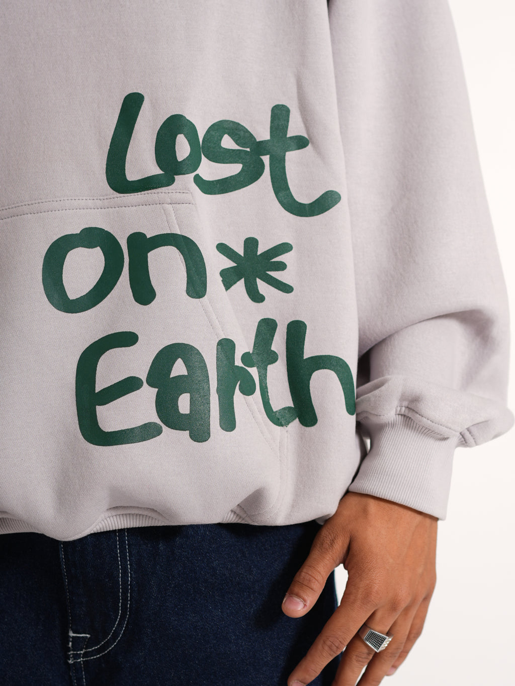 Grey Oversized Hoodie