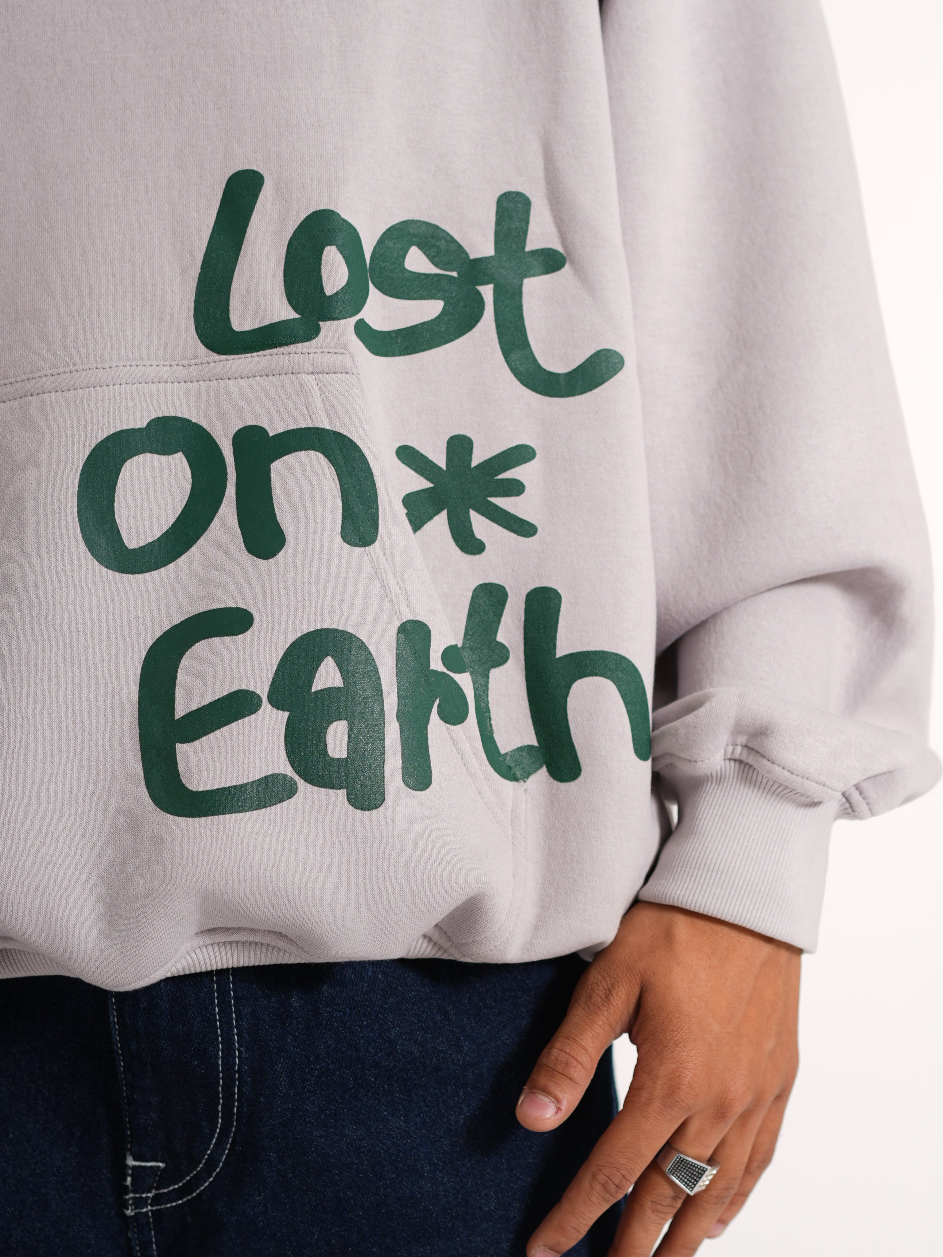 Grey Oversized Hoodie