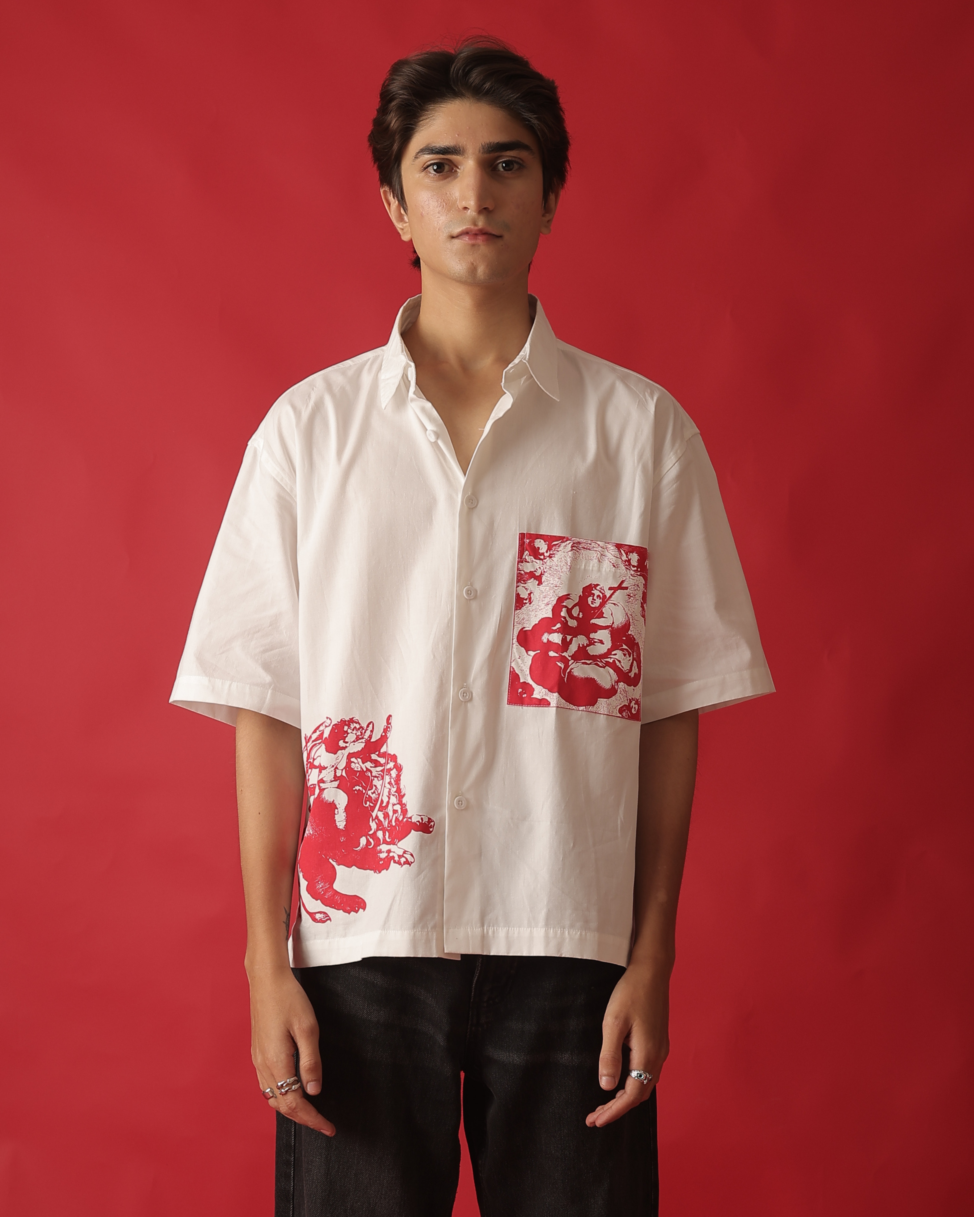 Celestial Rider Shirt – Divine Chaos in Motion