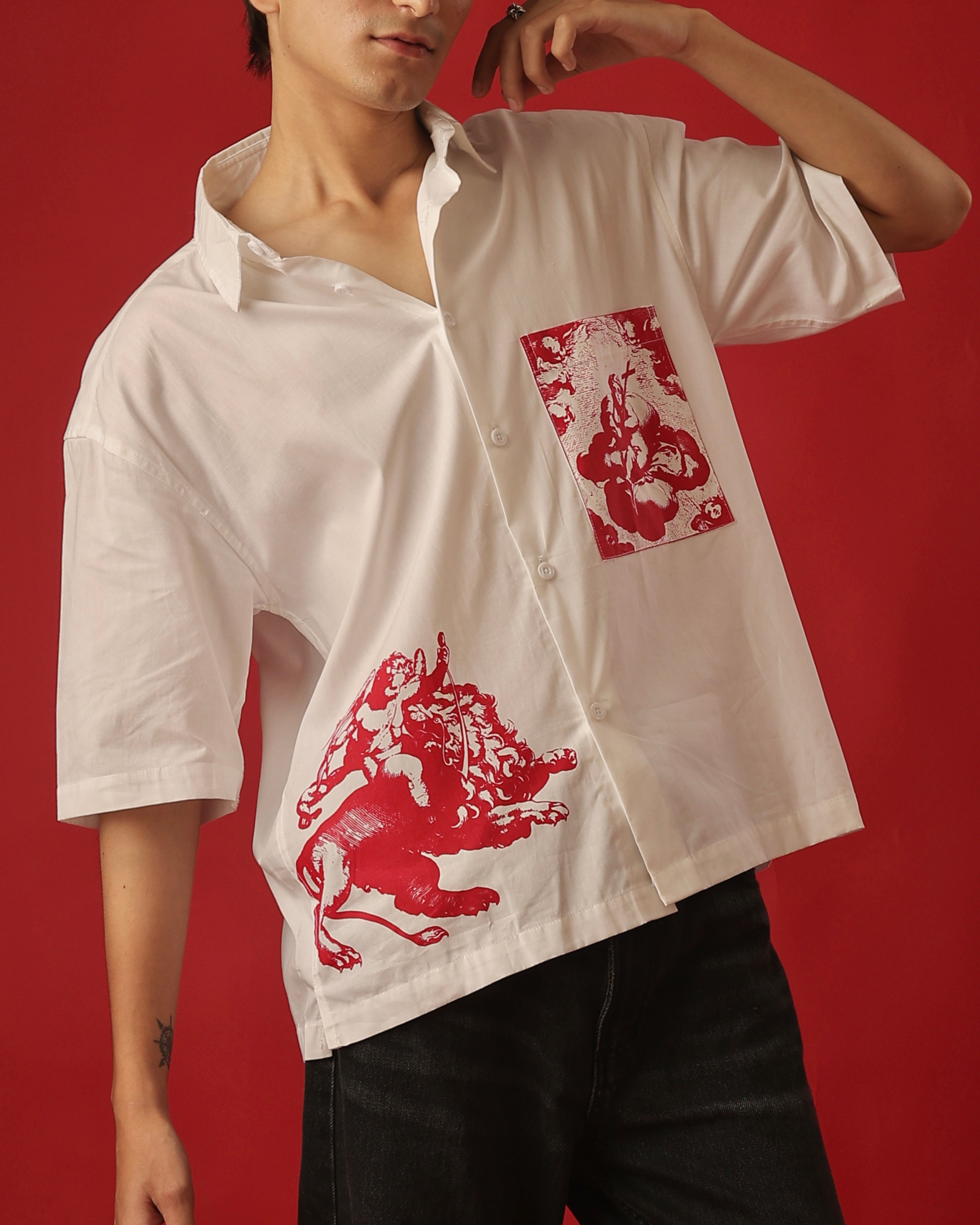 Celestial Rider Shirt – Divine Chaos in Motion